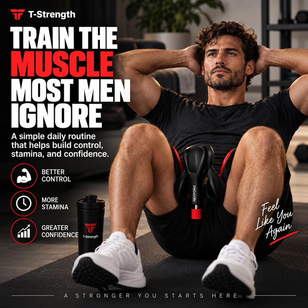 Men's Stainless Steel Pelvic Floor Trainer
